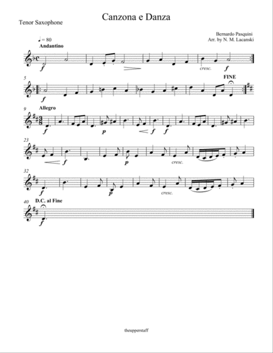 Canzona e Danza Woodwind Trio scores gallery preview page 3