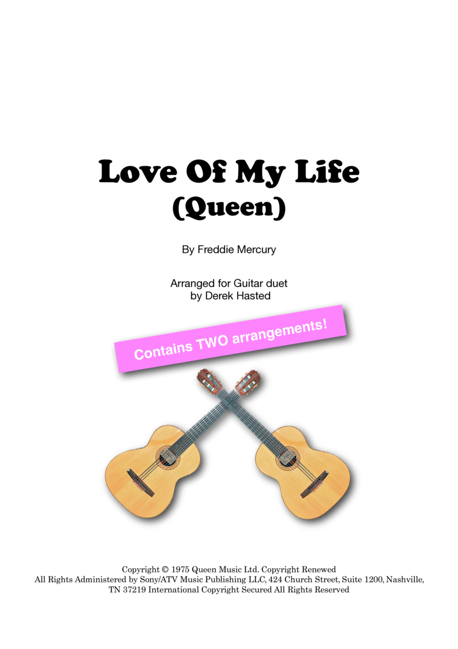 Love Of My Life Classical Guitar scores gallery preview page 1