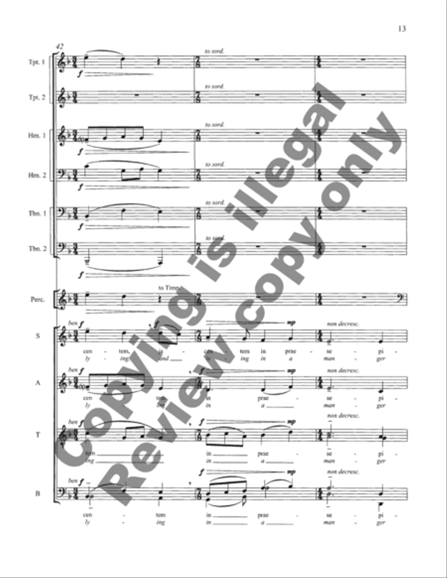 O Magnum Mysterium (Full Score) Choir scores gallery preview page 32