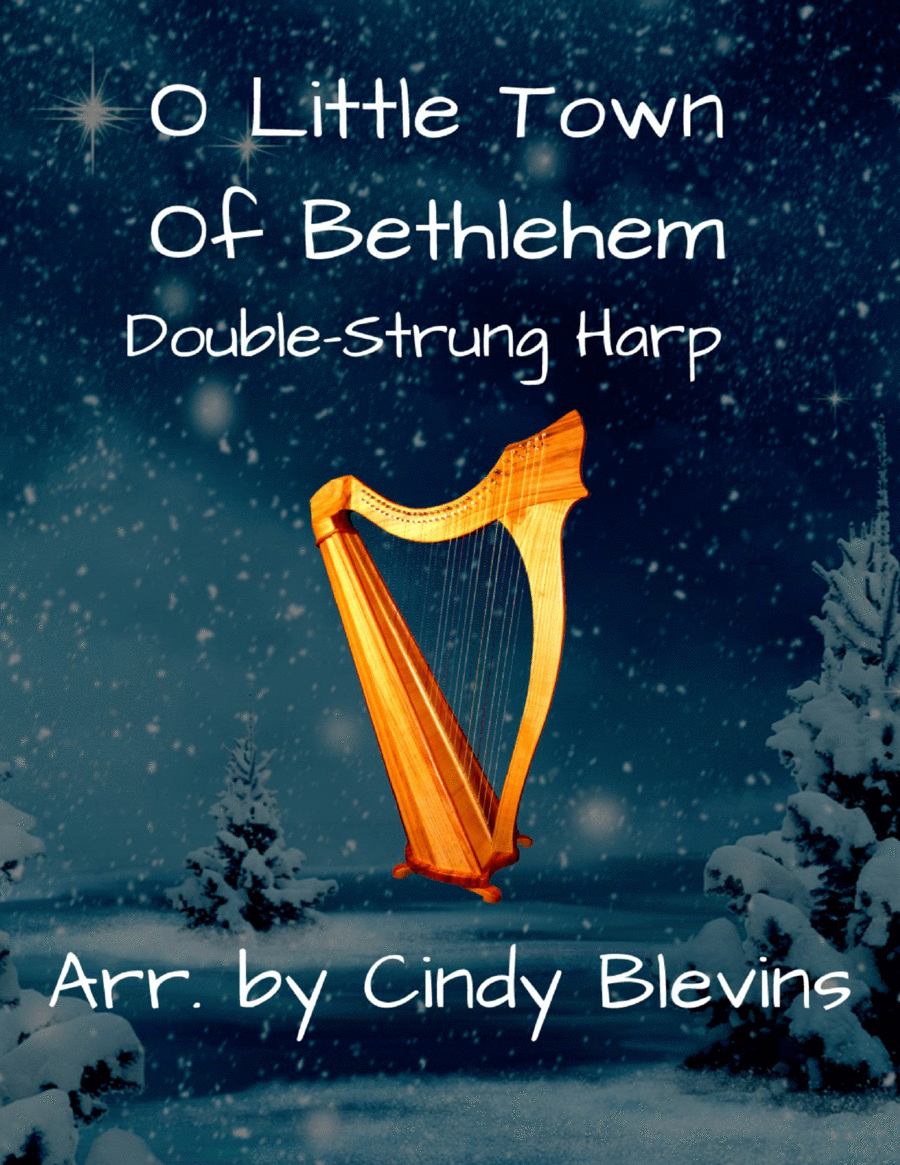 O Little Town of Bethlehem, for Double-Strung Harp Harp scores gallery preview page 1