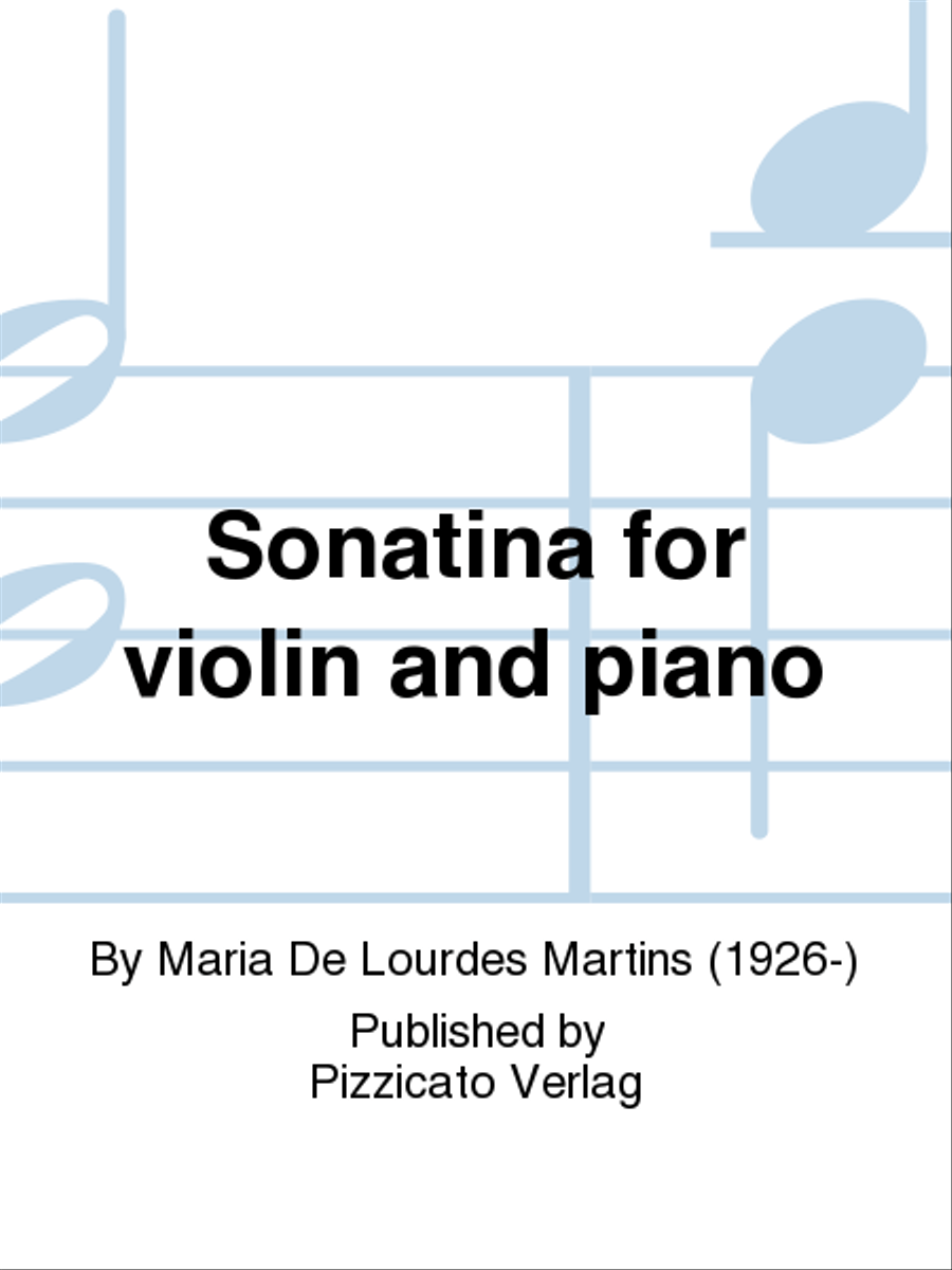 Sonatina for violin and piano Violin scores gallery preview page 1