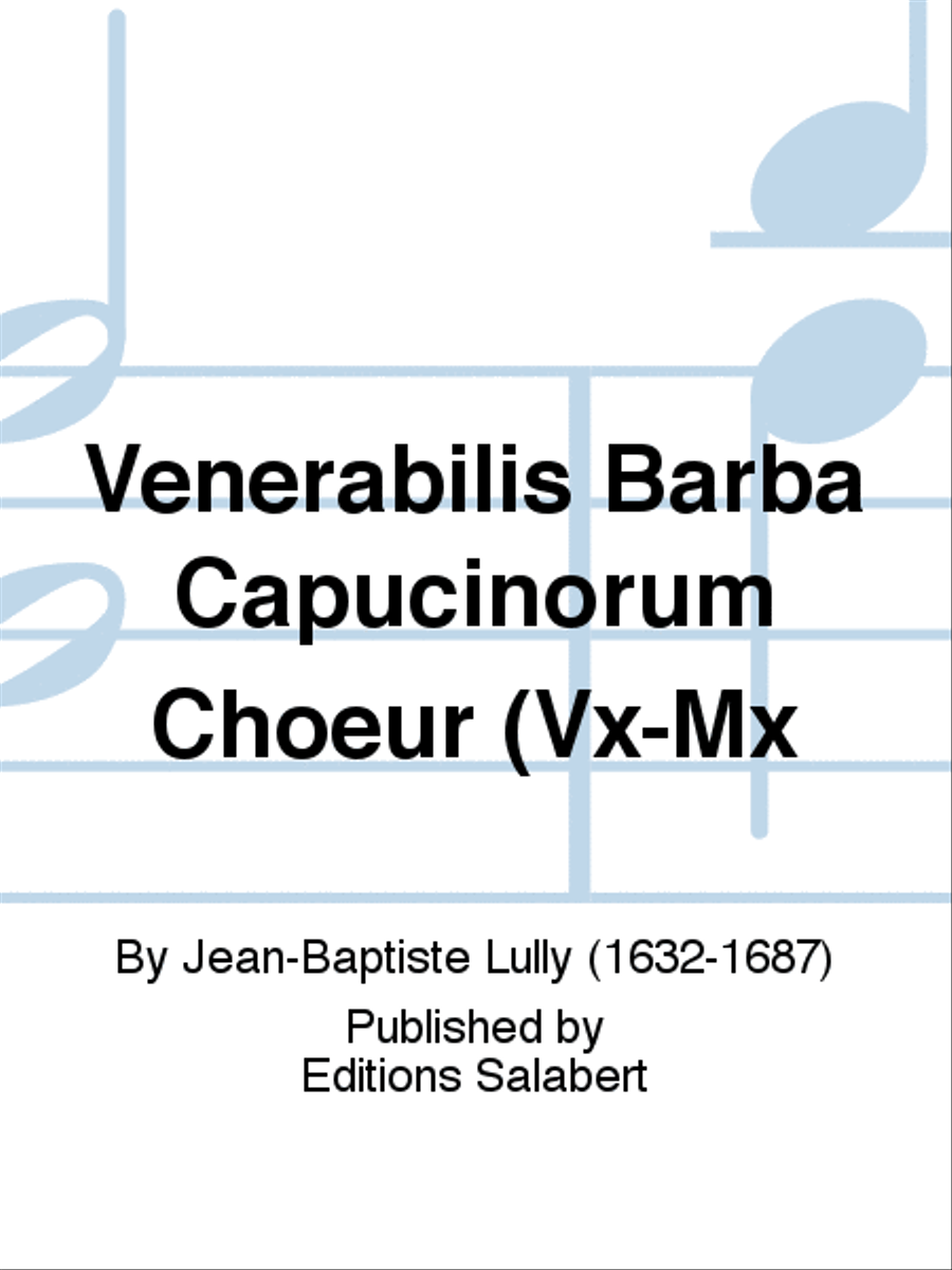 Venerabilis Barba Capucinorum Choeur (Vx-Mx A Cappella scores gallery preview page 1