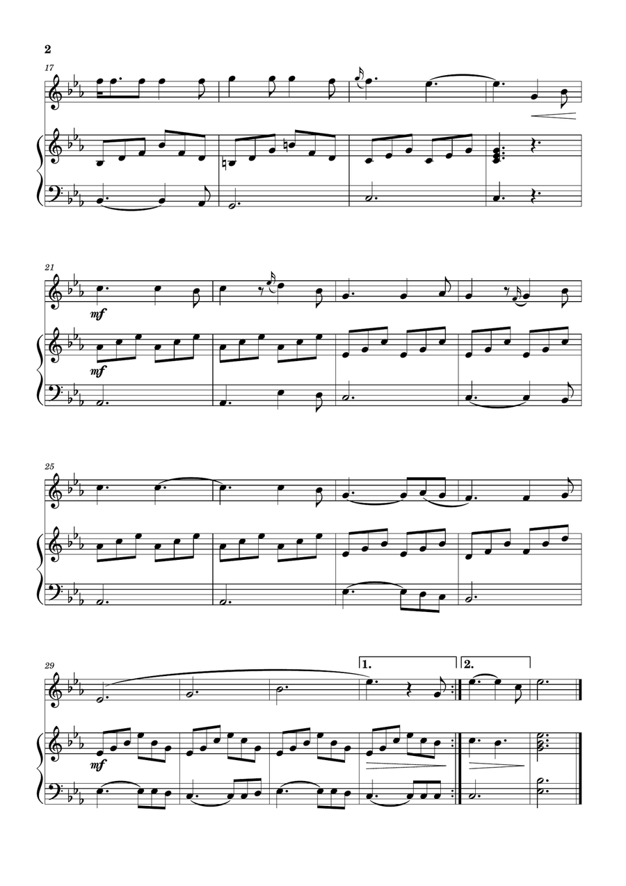 Hallelujah Piano scores gallery preview page 2