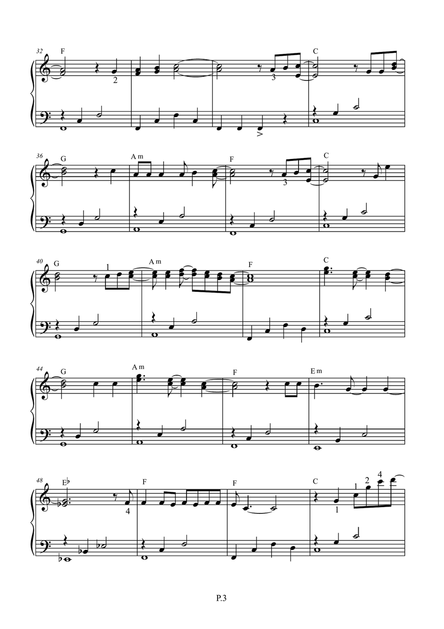 Let It Go (from Frozen) Easy Piano scores gallery preview page 3