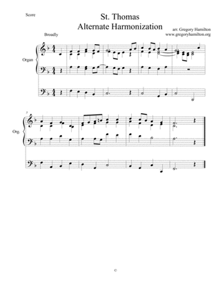 Book cover for St. Thomas Alternate Harmonization for Organ