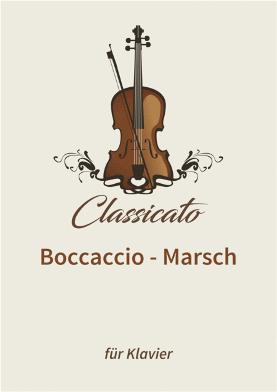 Boccaccio - Marsch Piano scores gallery preview page 1