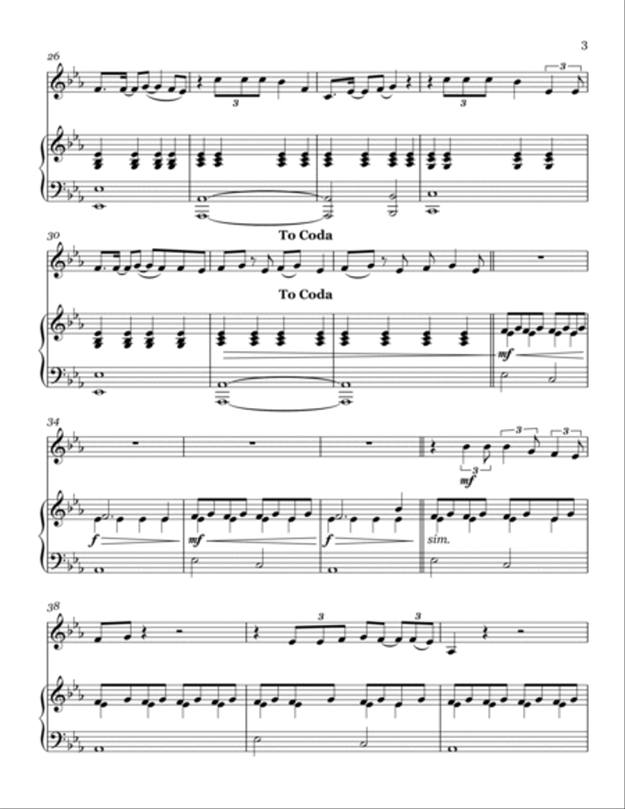 Birthday Cake Violin Solo scores gallery preview page 3