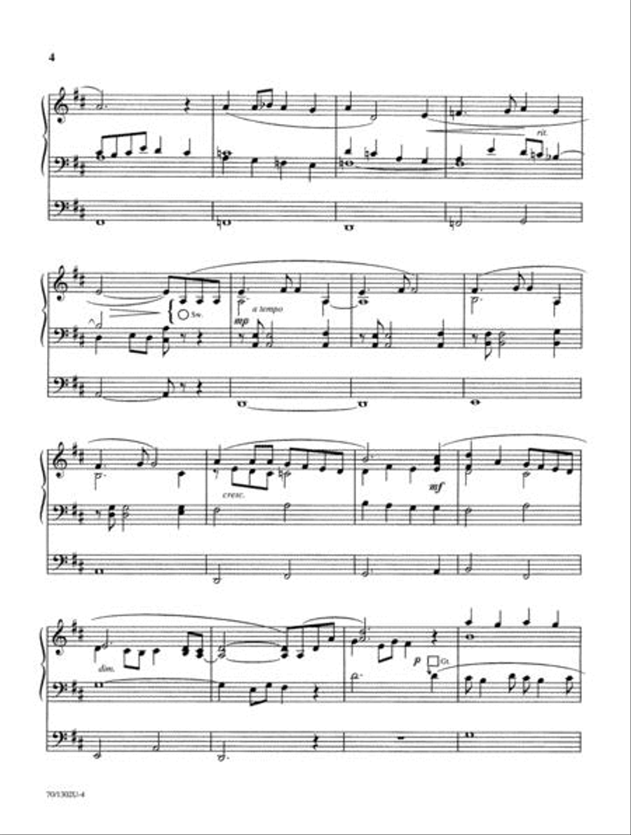 On Eagle's Wings and Hymns of Inspiration Organ Solo scores gallery preview page 4