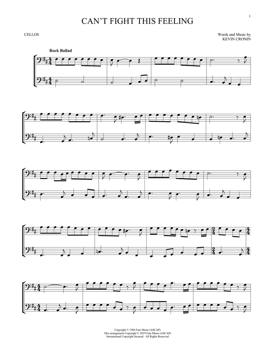 Can't Fight This Feeling Can't Fight This Feeling String Duet scores gallery preview page 1