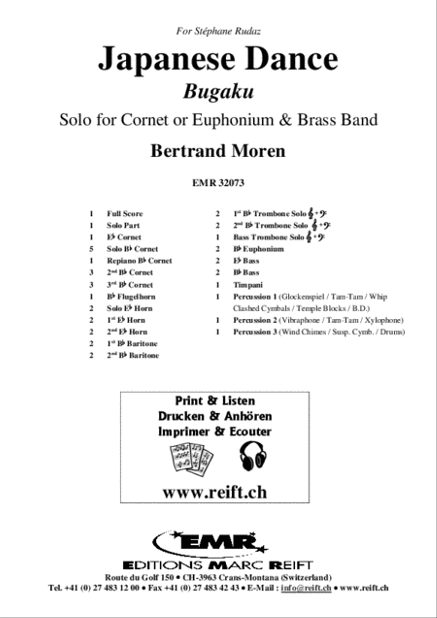 Japanese Dance Brass Band scores gallery preview page 2