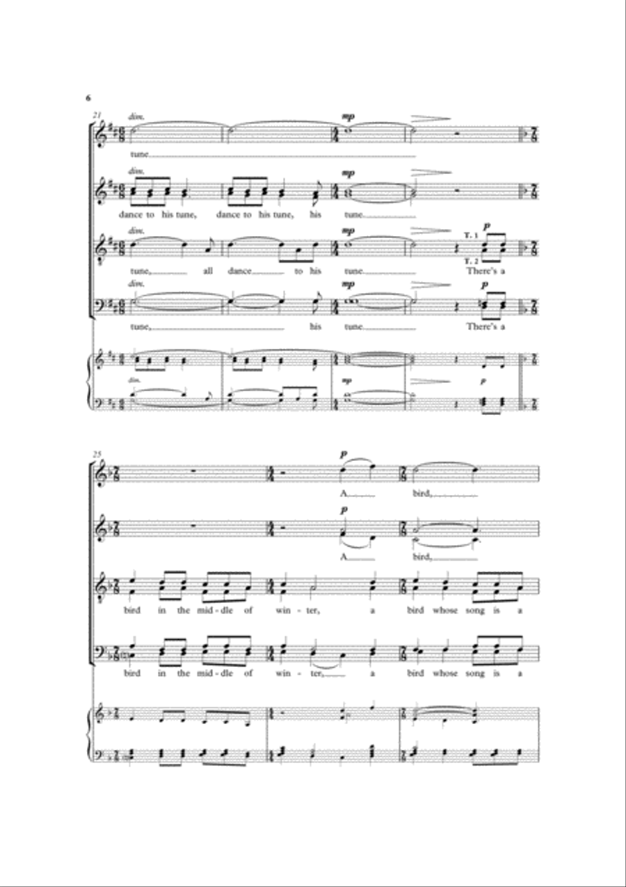 The Rose in the Middle of Winter SSAATTBB scores gallery preview page 5