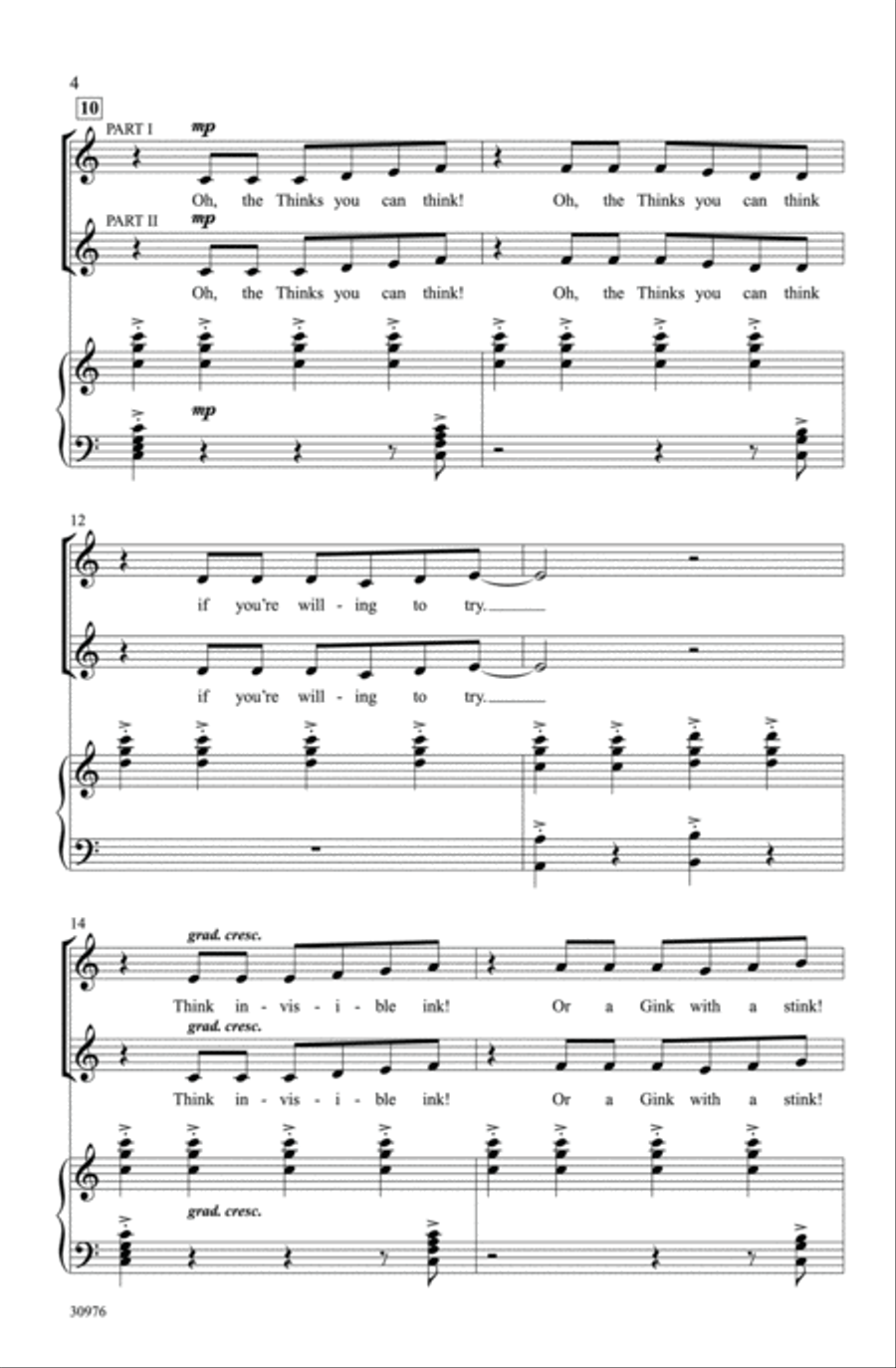 Seussical the Musical: A Choral Medley 2-Part scores gallery preview page 23