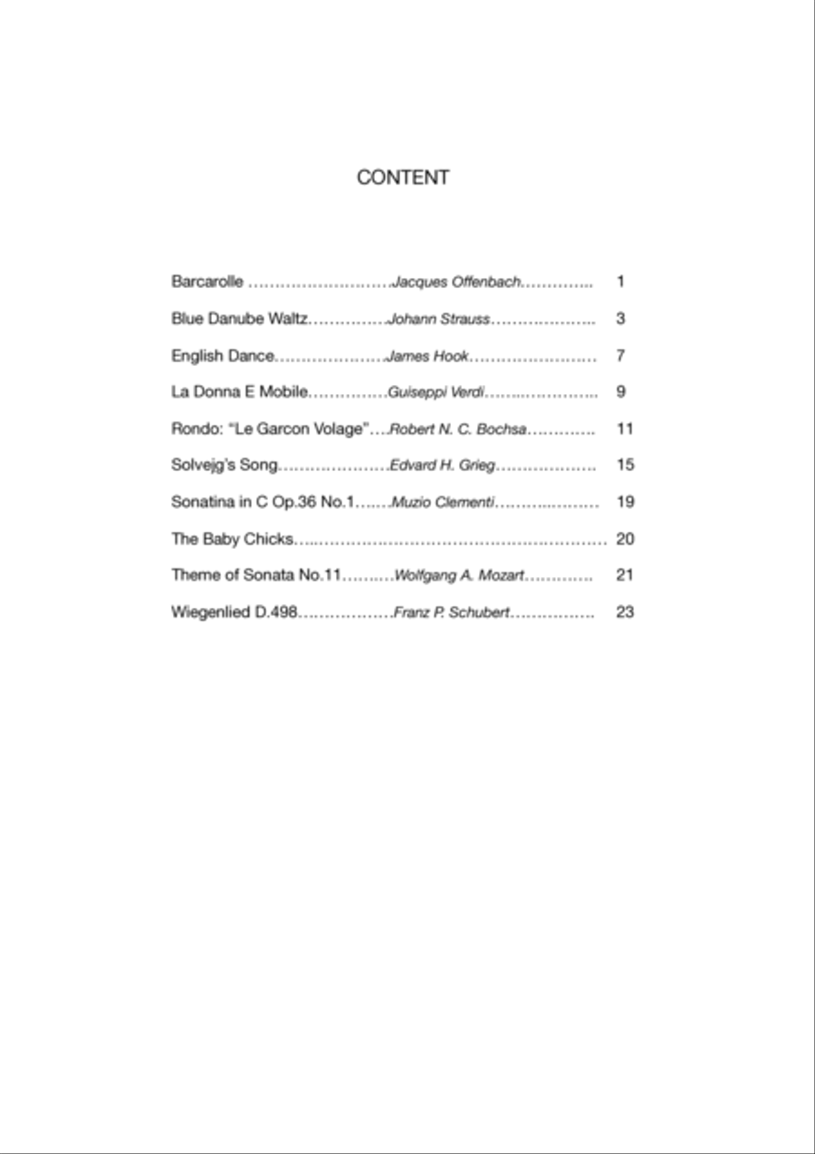 10 Solo Pieces for 12 String Harp, Book 2 Harp scores gallery preview page 2