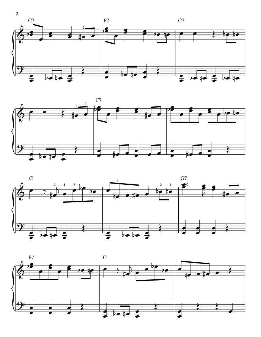 Boogie Woogie Stomp Easy Piano scores gallery preview page 2