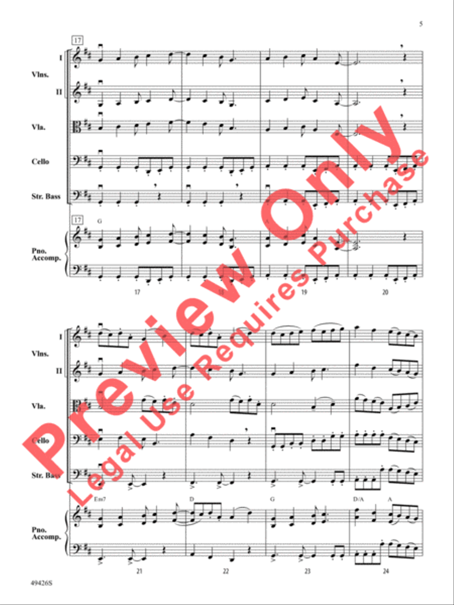 Come Fly With Me Come Fly With Me String Orchestra scores gallery preview page 6