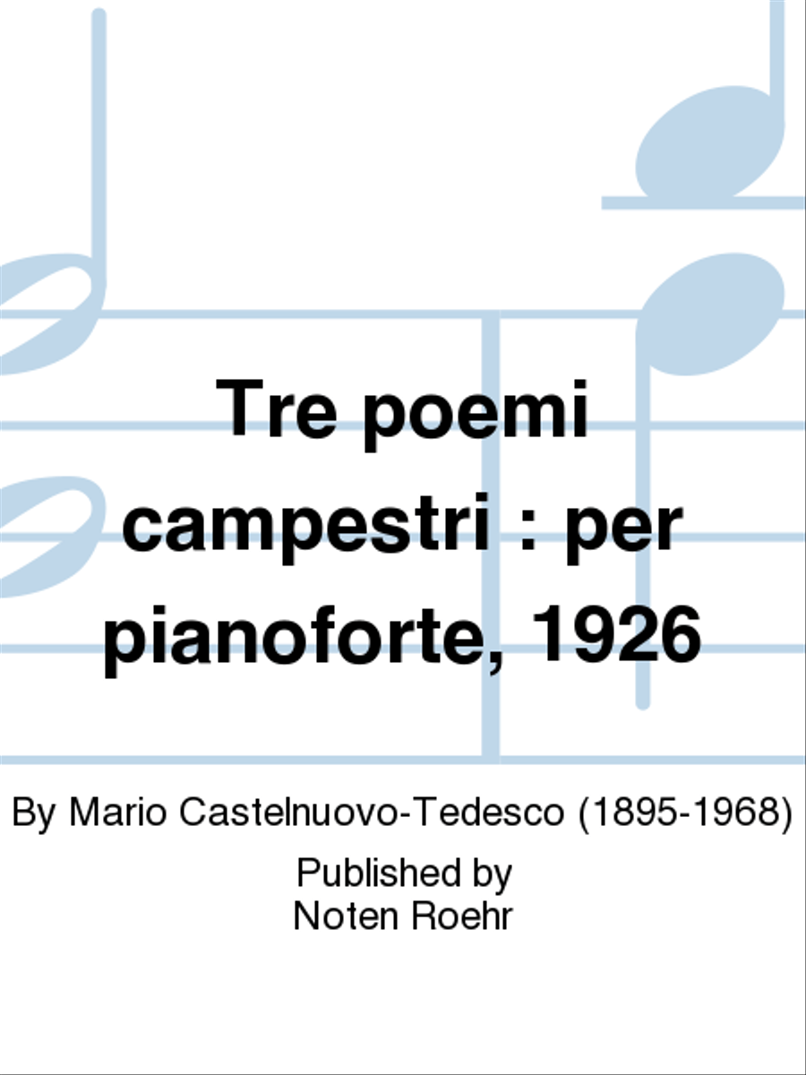 Tre poemi campestri