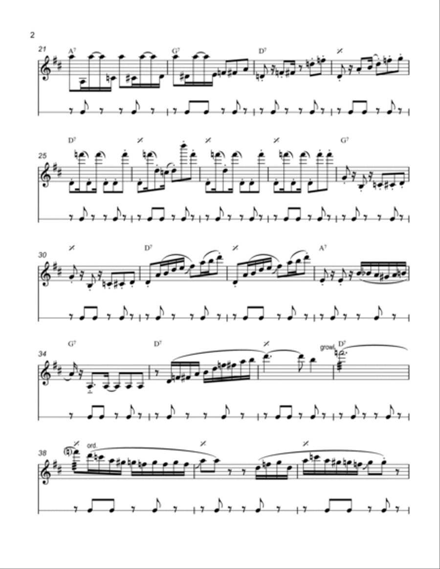 Better Git It In Your Soul Baritone Saxophone scores gallery preview page 2