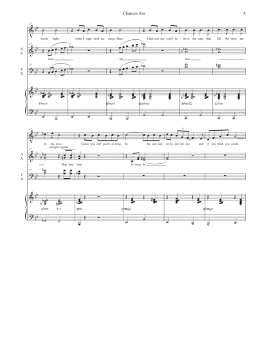 Chances Are 4-Part scores gallery preview page 5