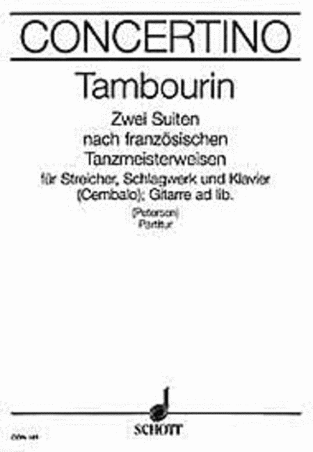 Tambourin 2 French Suites Score