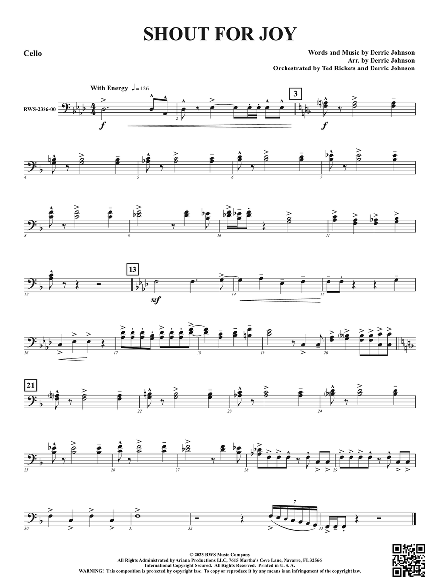Shout for Joy: Cello