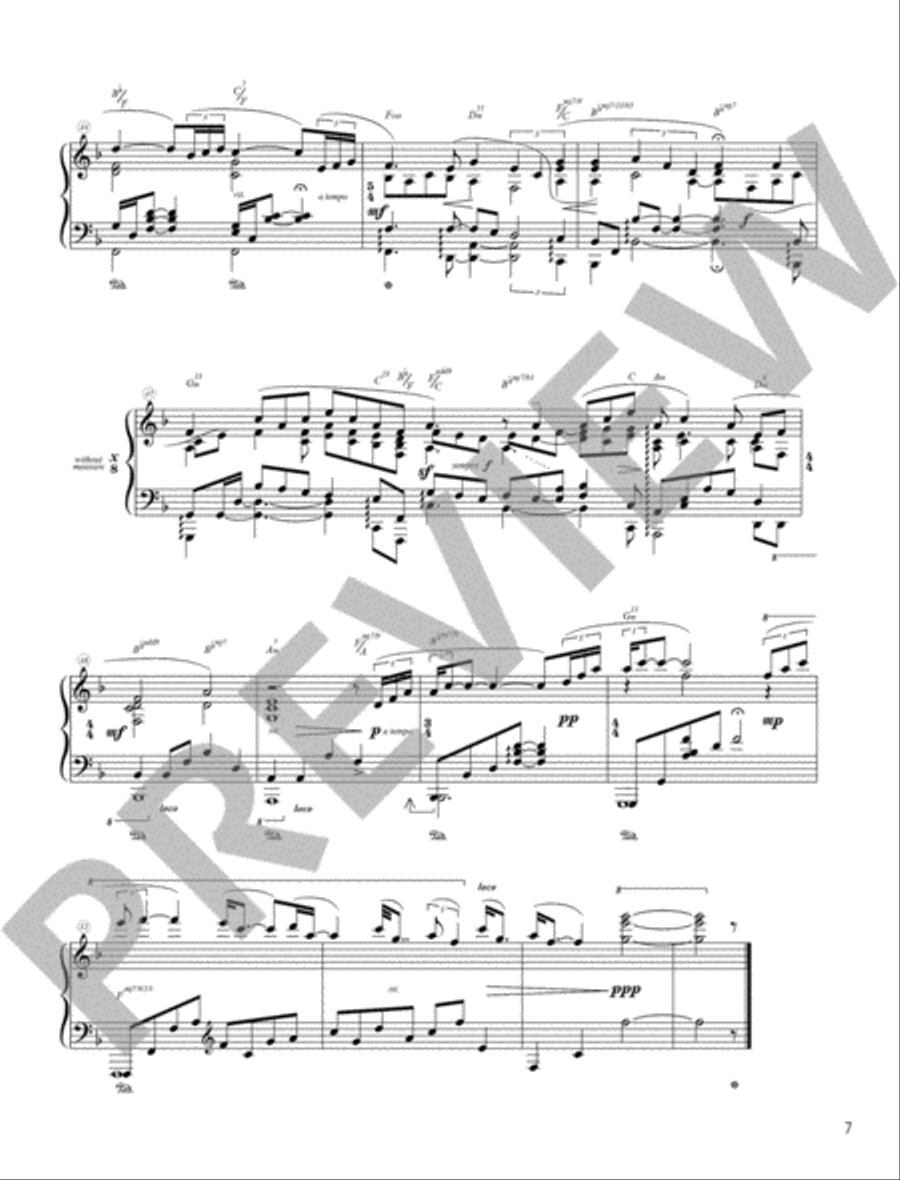 The Melody at Night, with You Piano Solo scores gallery preview page 5