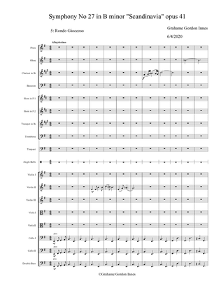 Symphony No 27 in B minor "Scandinavia" Opus 41 - 5th Movement (5 of 5) - Score Only