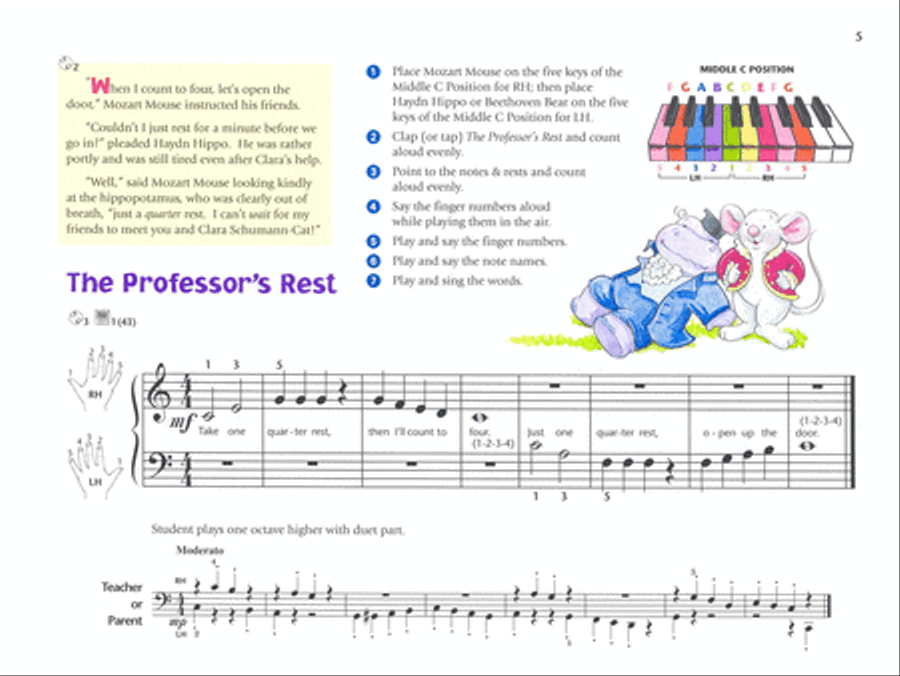 Music for Little Mozarts Music Lesson Book, Book 3 Piano Method scores gallery preview page 2