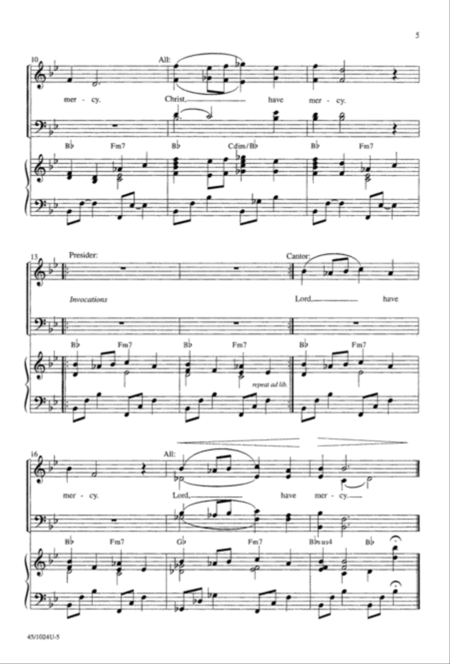 Mass of Compassion Mass of Compassion 4-Part scores gallery preview page 5