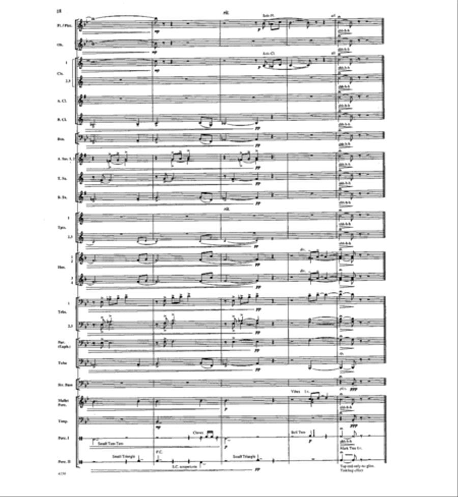 Where the River Flows Where the River Flows Concert Band scores gallery preview page 17