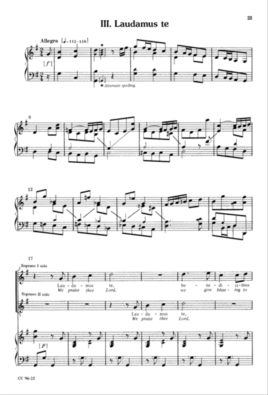 Gloria 4-Part scores gallery preview page 24