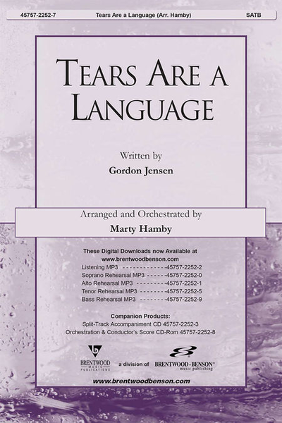 Tears Are A Language God Understands Split Track Accompaniment Cd