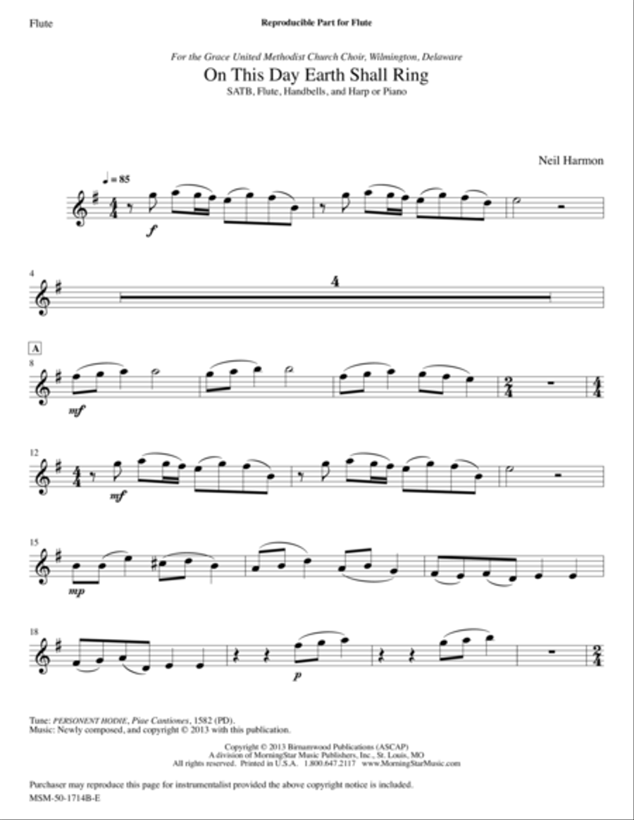 On This Day Earth Shall Ring Choir scores gallery preview page 1