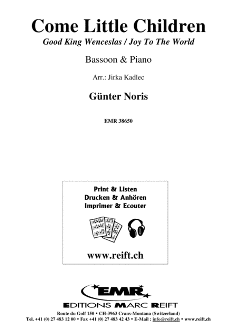 Come Little Children Bassoon Solo scores gallery preview page 1