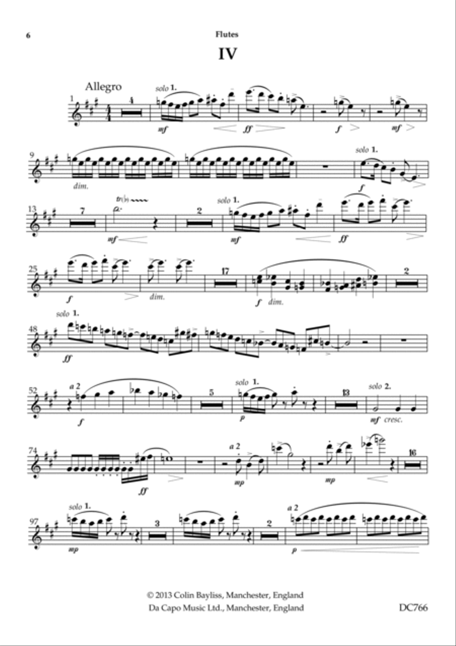 Symphony No.7 "Classical" [woodwind and brass parts]