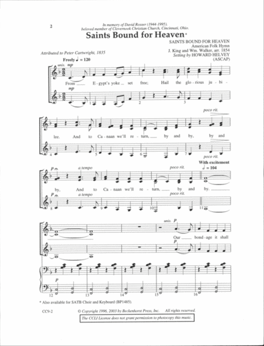 Small Choir Collection - Howard Helvey SSA SSA scores gallery preview page 2