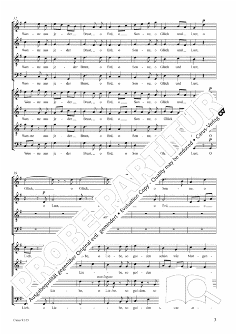 Drei Lieder nach Texten von Goethe Choir scores gallery preview page 4