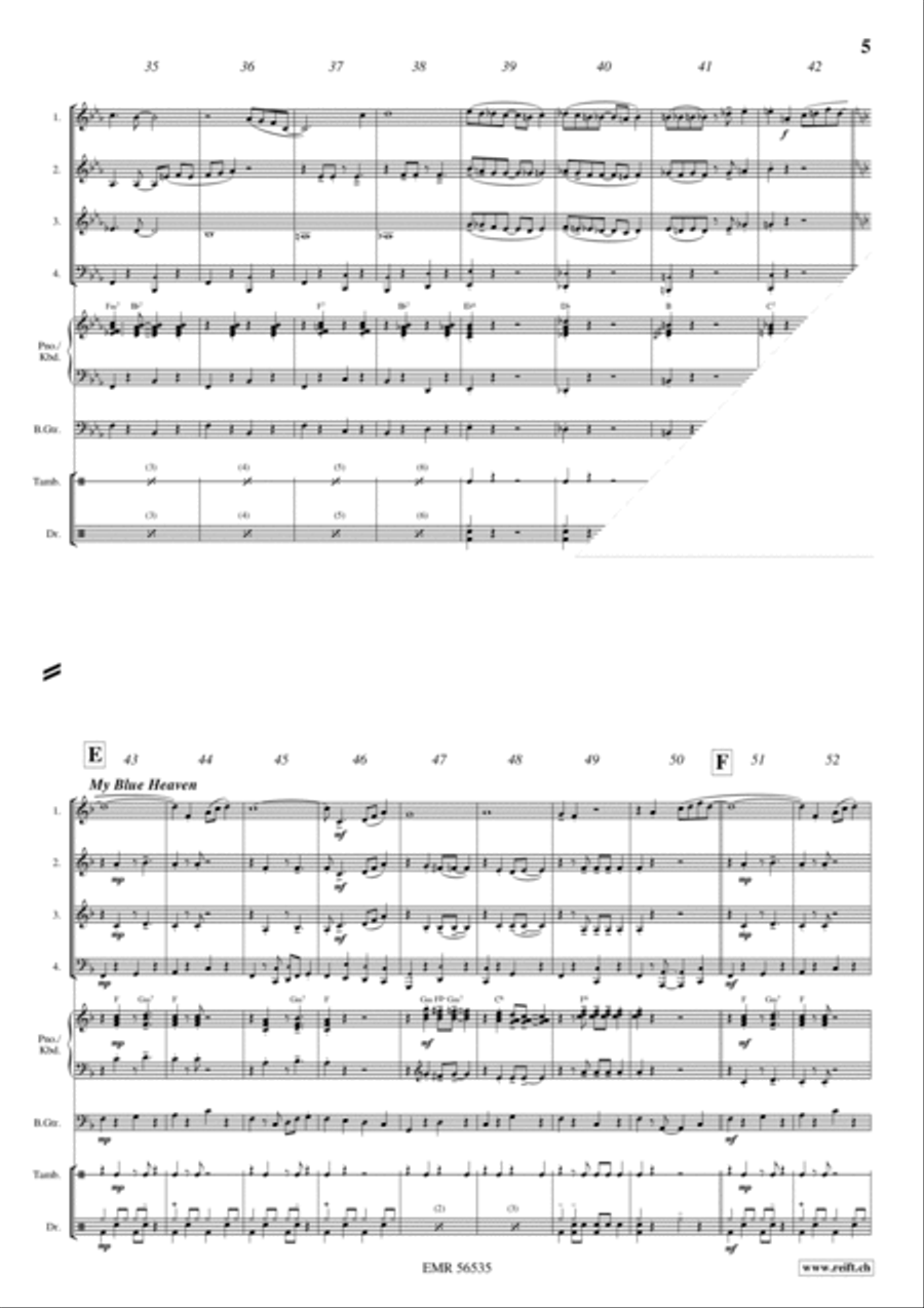 Charleston Medley Brass Quartet scores gallery preview page 5
