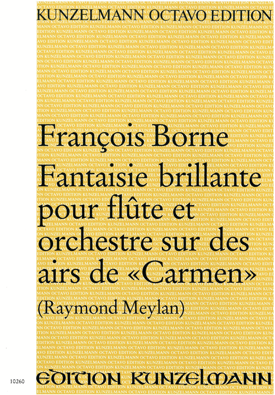 Fantaisie brillante sur des airs de 'Carmen' for flute and orchestra Orchestra scores gallery preview page 1