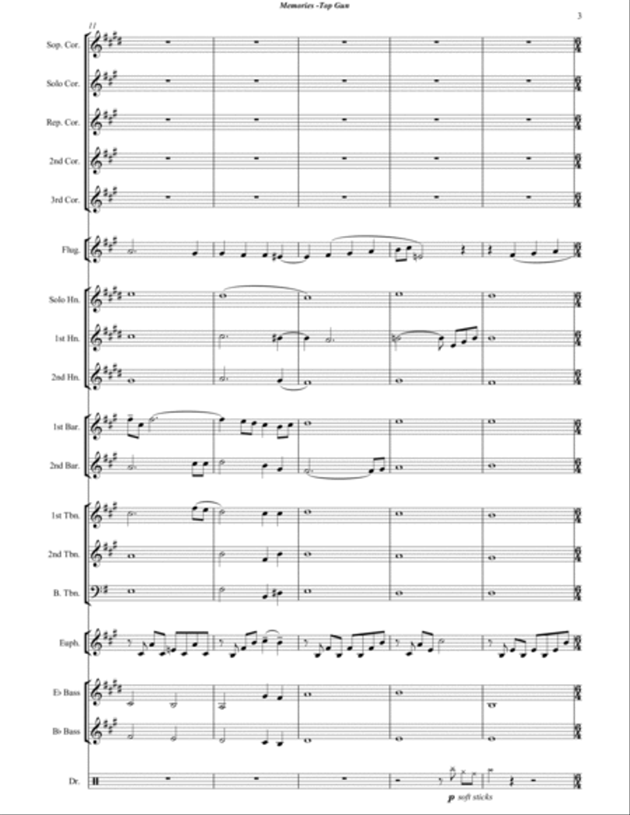 Memories Brass Band scores gallery preview page 4