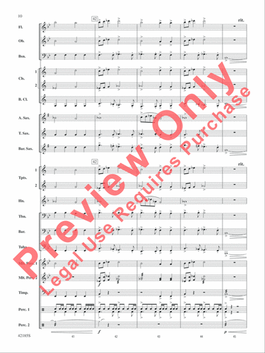 Man of Steel, Selections from Concert Band scores gallery preview page 11