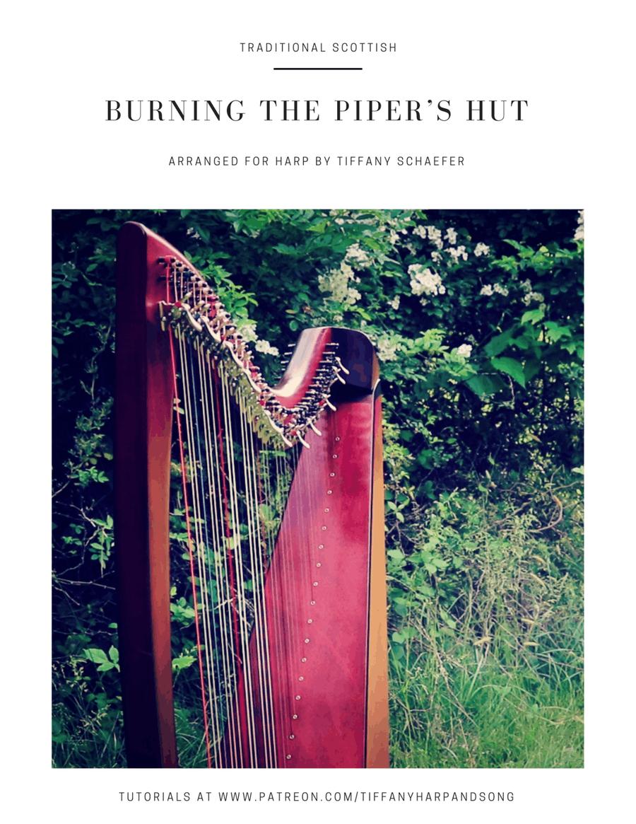 Burning the Piper's Hut Celtic Harp scores gallery preview page 1