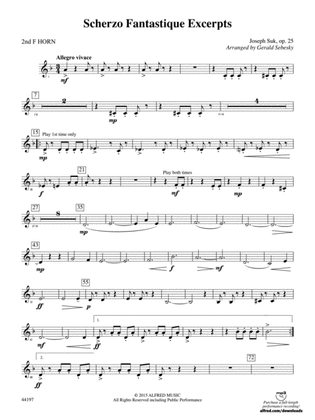 Scherzo Fantastique Excerpts: 2nd F Horn