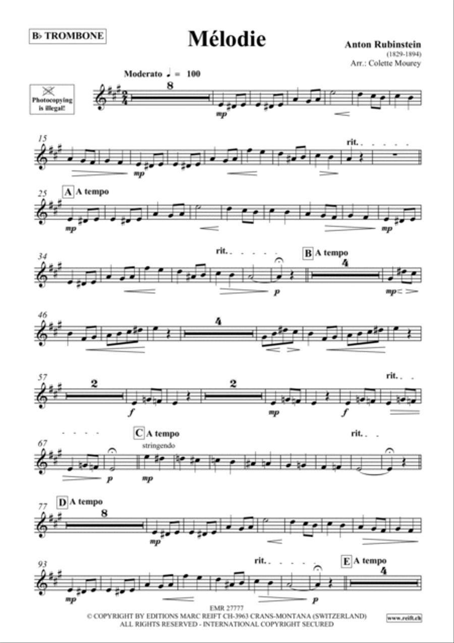 Melodie Trombone scores gallery preview page 4