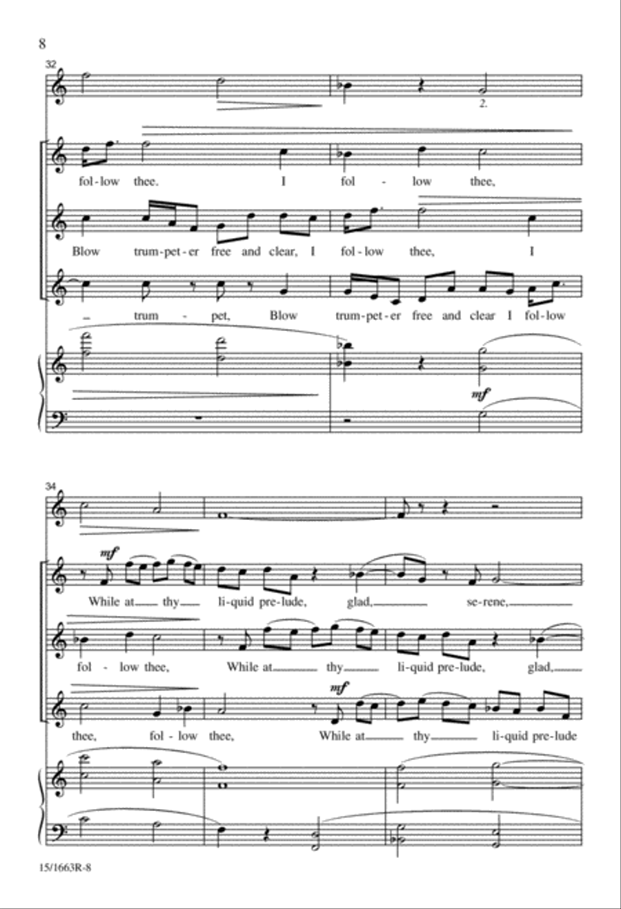 The Mystic Trumpeter SSA scores gallery preview page 8