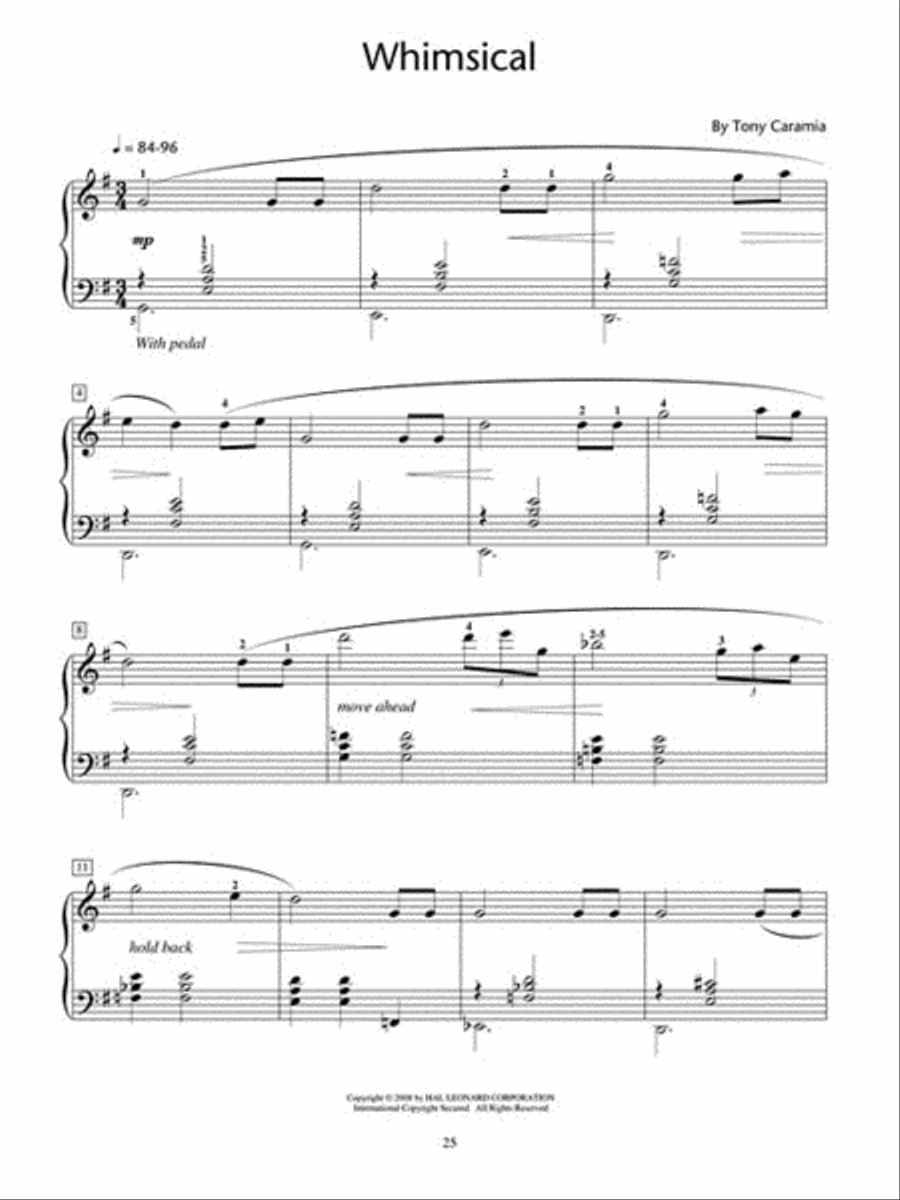 Jazz Moods – Eight Pieces for Piano Solo Piano Method scores gallery preview page 6
