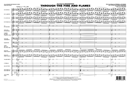 Through the Fire and Flames - Full Score