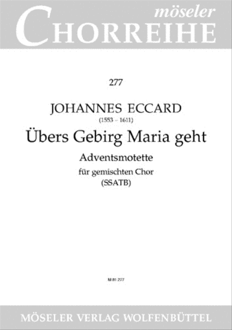 Ubers Gebirg Maria geht SSATB scores gallery preview page 1