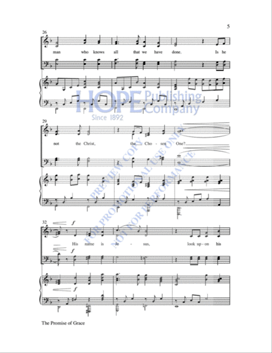 The Promise of Grace Choir scores gallery preview page 6