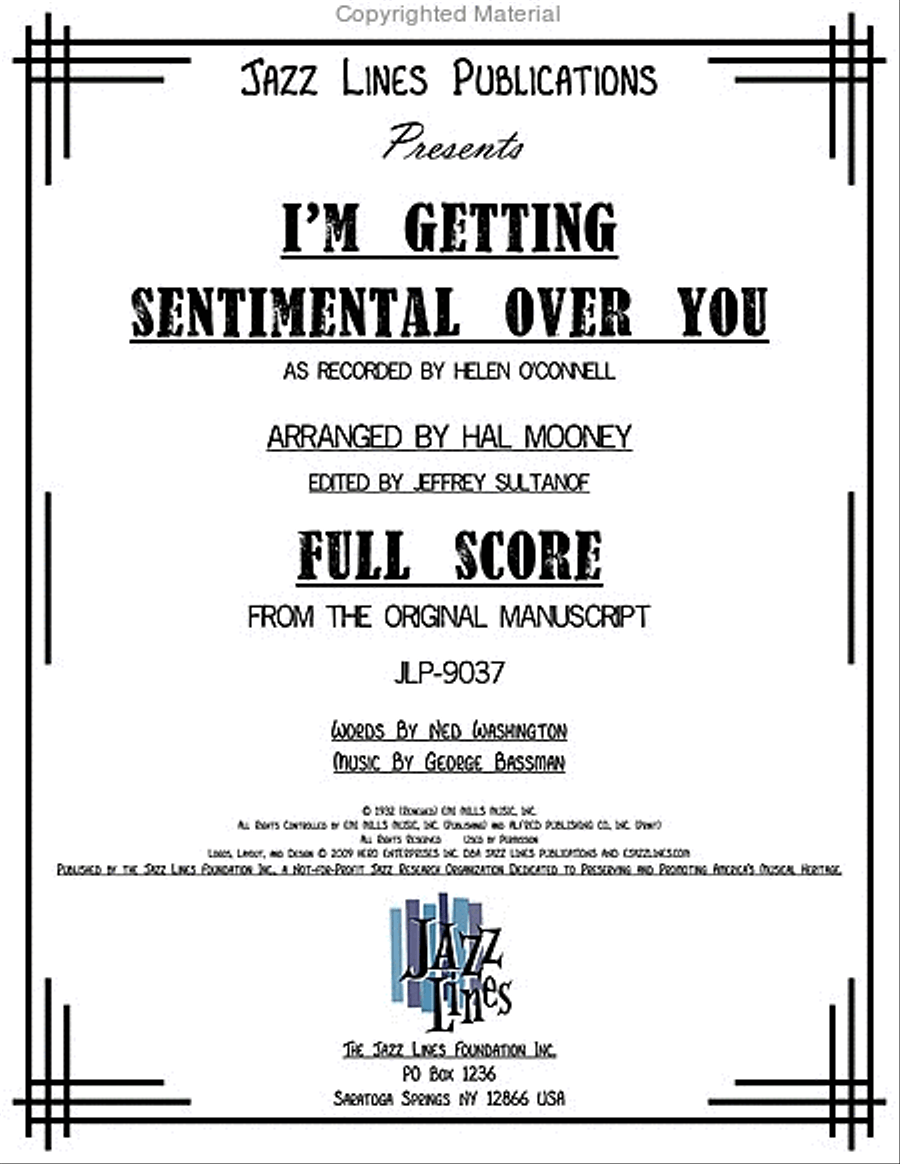 I'm Getting Sentimental Over You Big Band scores gallery preview page 2