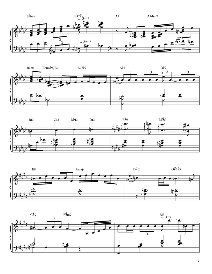 Prelude To A Kiss Piano scores gallery preview page 3
